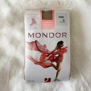NWT MONDOR Figure Skating Tight Over Boot Velcro Suntan